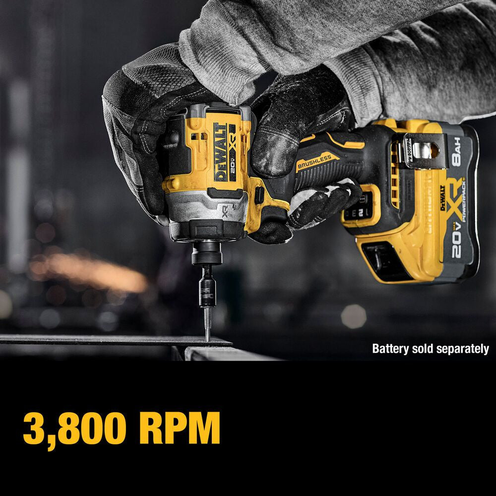 DeWalt DCF860B 20V MAX XR Cordless Brushless 3-Speed High-Torque 1/4 Inch Impact Driver (Tool Only)