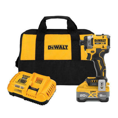 DeWalt DCF860WW1 20V MAX XR Cordless Brushless 3-Speed High-Torque 1/4 Inch Impact Driver Kit