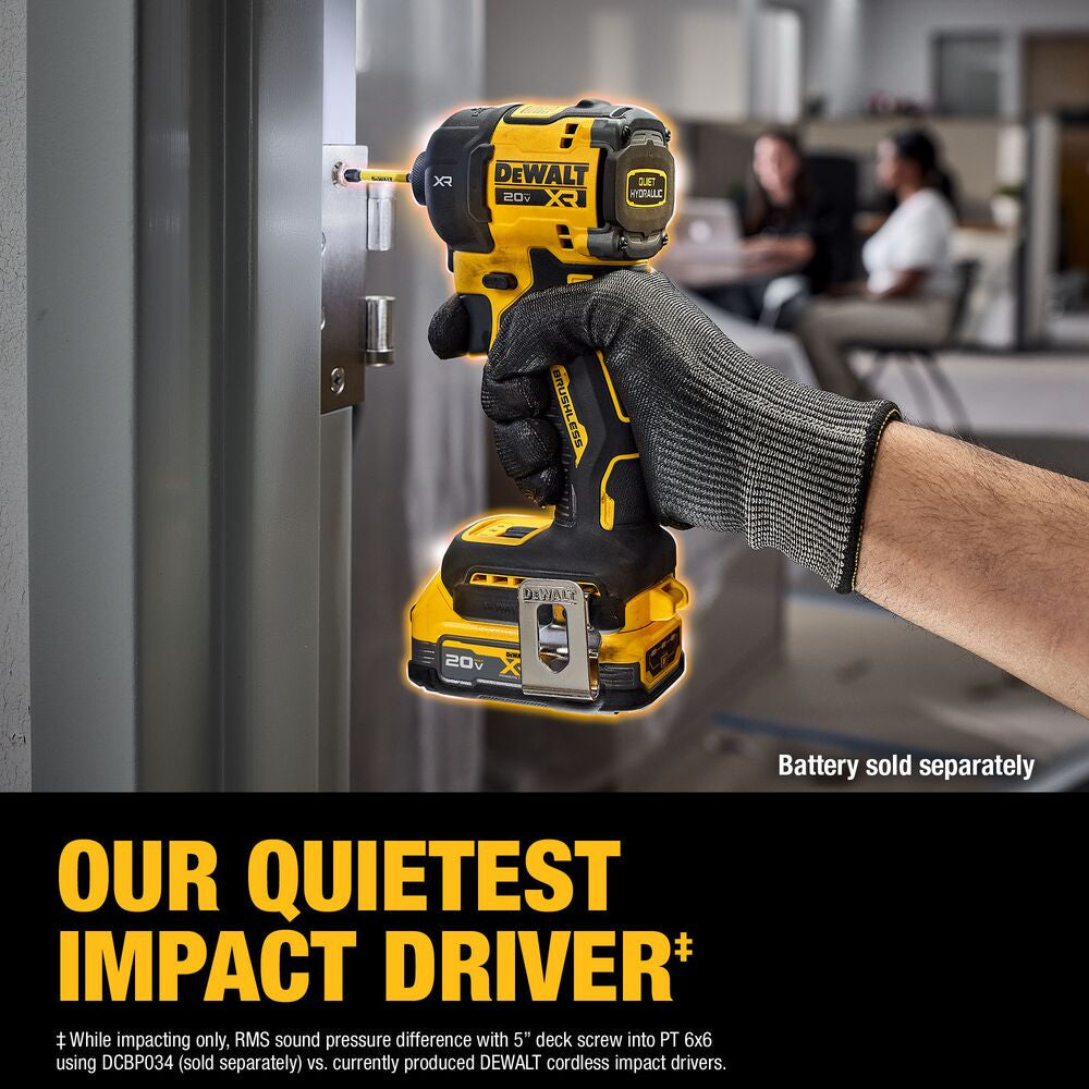 DeWalt DCF870B 20V MAX XR Cordless Brushless 1/4" Quiet Hydraulic Impact Driver (Tool Only)