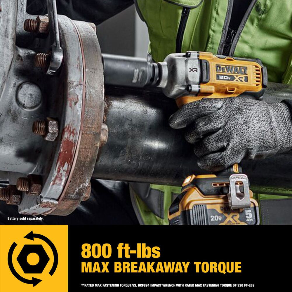 DeWalt DCF891B 20V MAX XR Cordless Mid-Range 1/2 Inch Impact Wrench with Hog Ring (Tool Only)
