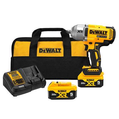 DeWalt DCF900P2 20V MAX XR Cordless High Torque 1/2 inch Impact Wrench with Hog Ring Anvil Kit