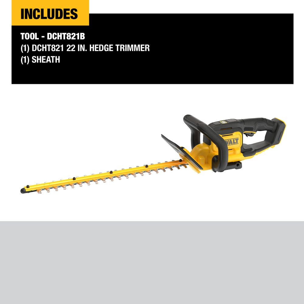 DeWalt DCHT821B 20V MAX Cordless 22 Inch Hedge Trimmer (Tool Only)