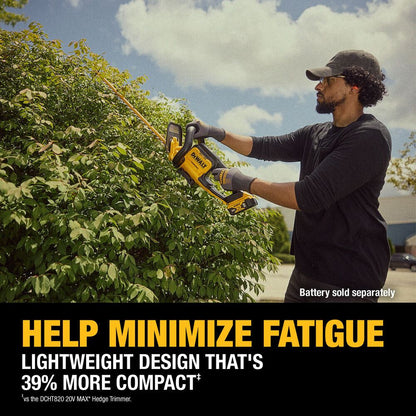 DeWalt DCHT821P1 20V MAX Cordless 22 Inch Hedge Trimmer Kit