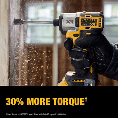 DeWalt DCK250QQ2 20V MAX  XR 2-Tool Cordless Brushless 1/2 inch Hammer Drill/Driver & 1/4 inch 3-Speed Impact Driver Combo Kit