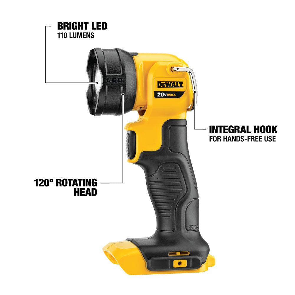 DeWalt DCL040 20V MAX LED Work Light (Tool Only)