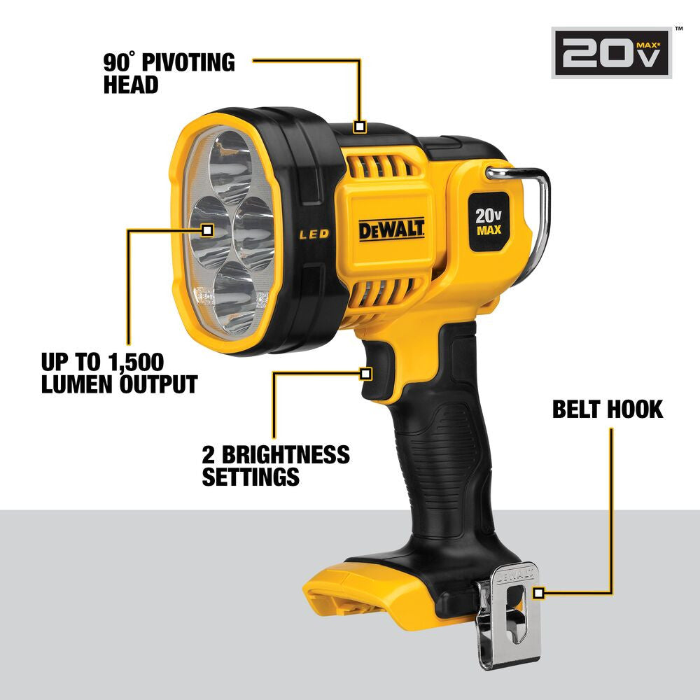 DeWalt DCL043 20V MAX Jobsite LED Spotlight (Tool Only)