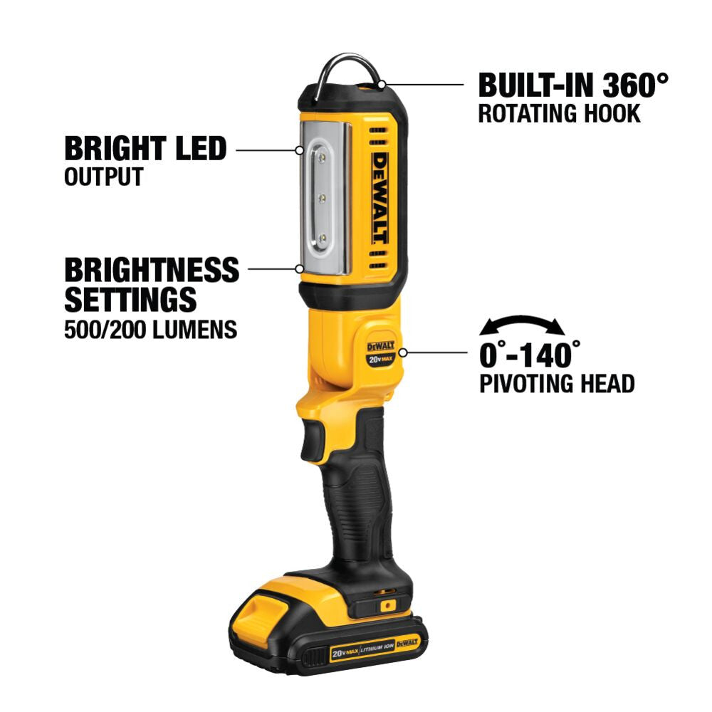 DeWalt DCL050 20V MAX LED Hand-Held Area Light (Tool Only)