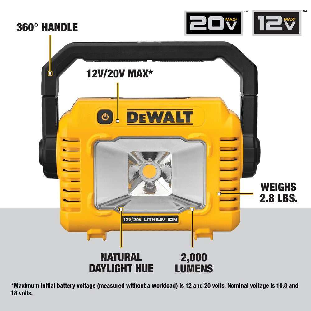 DeWalt DCL077B 12V/20V MAX Compact Task Light (Tool Only)