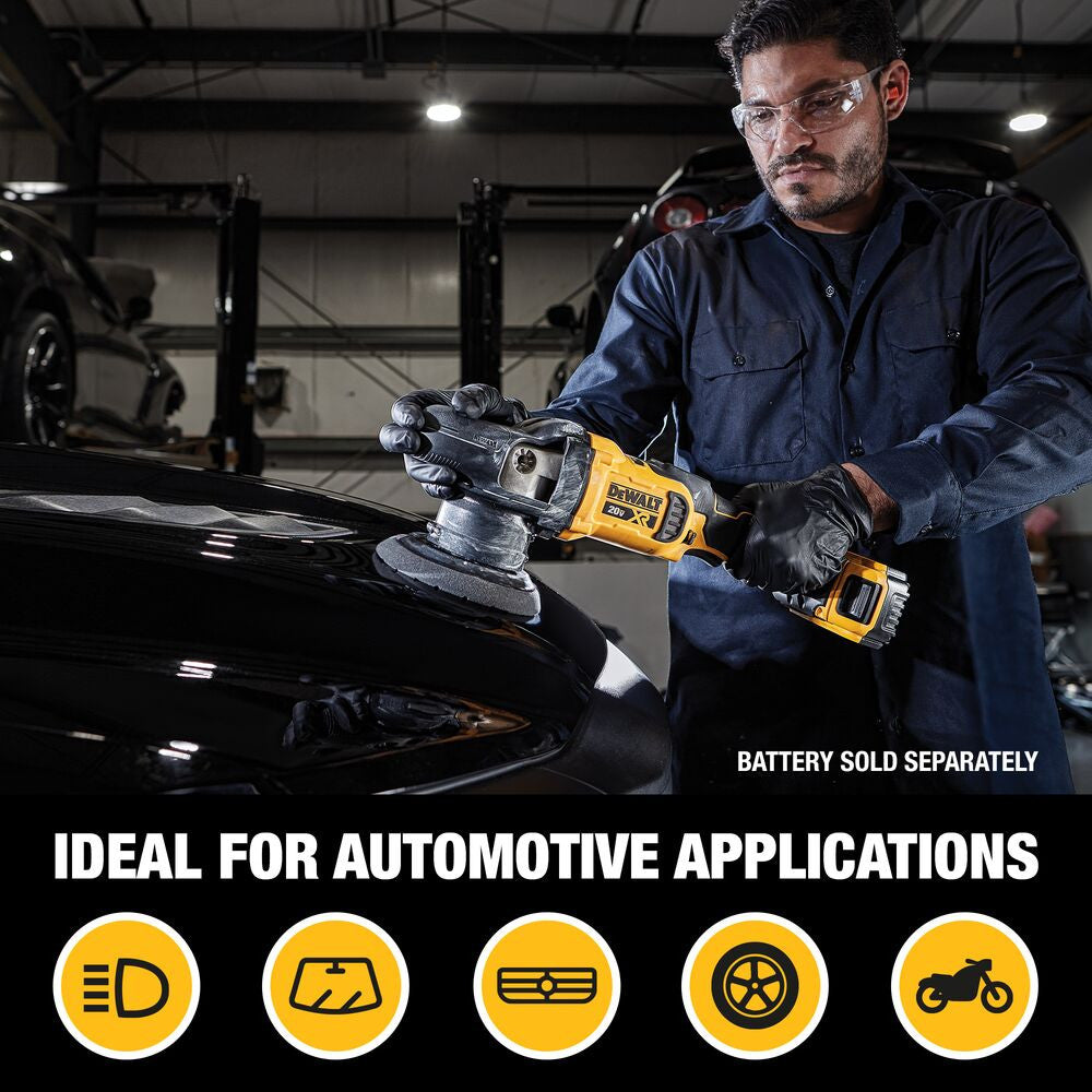 DeWalt DCM848B 20V MAX XR Cordless Variable-Speed 5 inch Random Orbit Polisher (Tool Only)