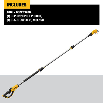 DeWalt DCPPR320B 20V MAX 1-1/2 inch  9 ft Cordless Pole Pruner (Tool Only)