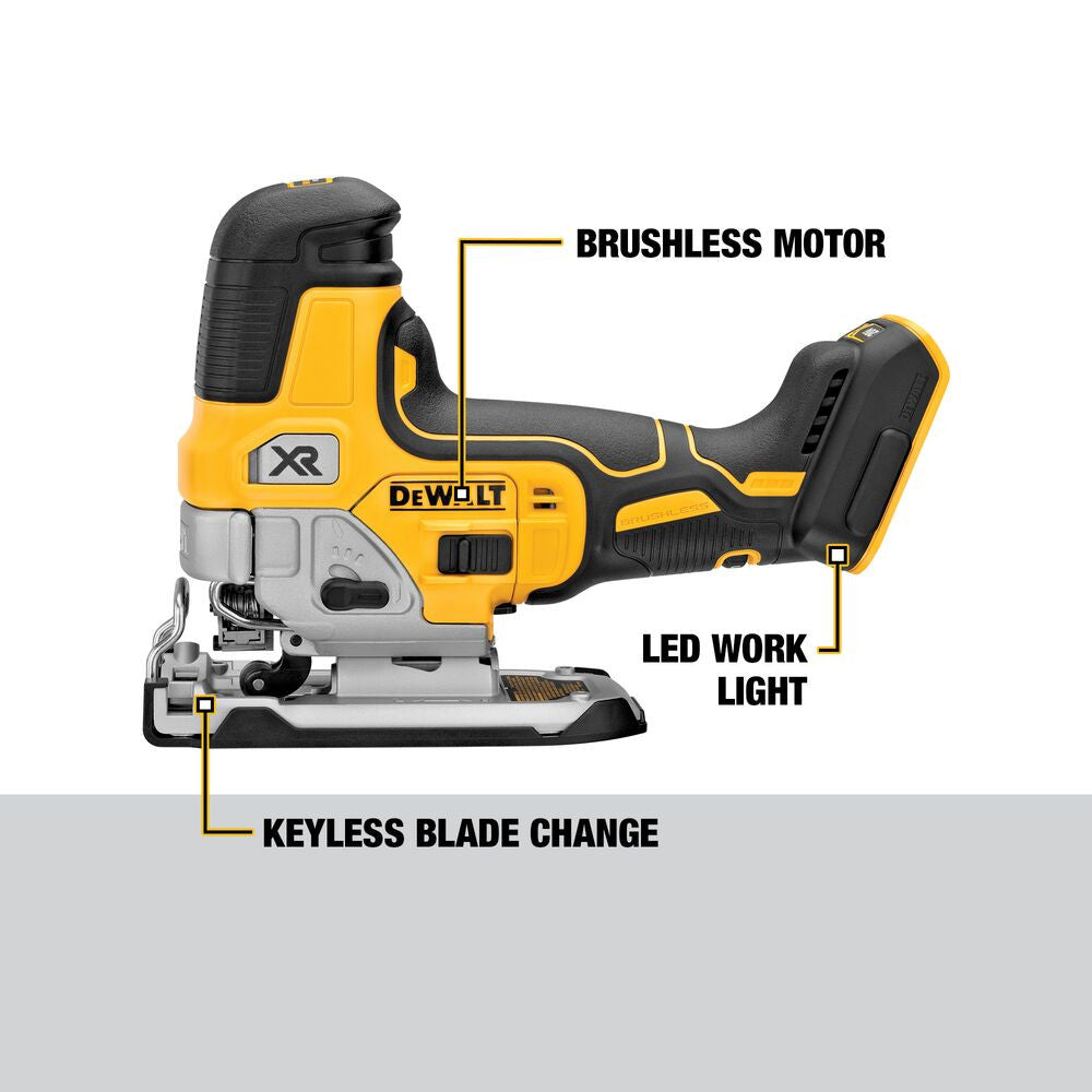 DeWalt DCS335B 20V MAX XR Cordless Barrel Grip Jig Saw (Tool Only)