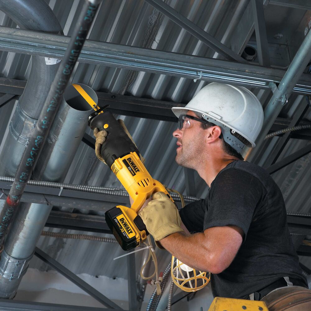 DeWalt DCS380B 20V MAX Cordless Reciprocating Saw (Tool Only) cutting