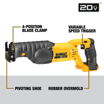 DeWalt DCS380B 20V MAX Cordless Reciprocating Saw (Tool Only)