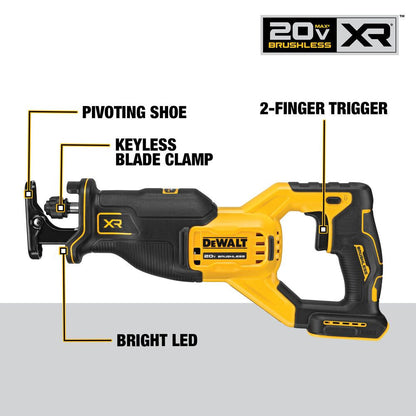 DeWalt DCS382B 20V MAX XR Cordless Brushless Reciprocating Saw (Tool Only)