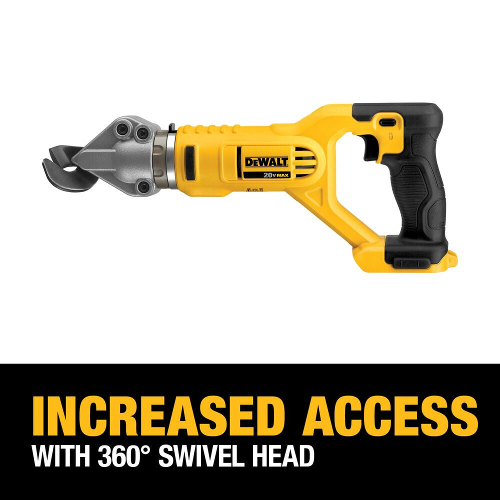 DeWalt DCS496B 20V MAX Cordless 18-Gauge Swivel-Head Offset Shears (Tool Only)