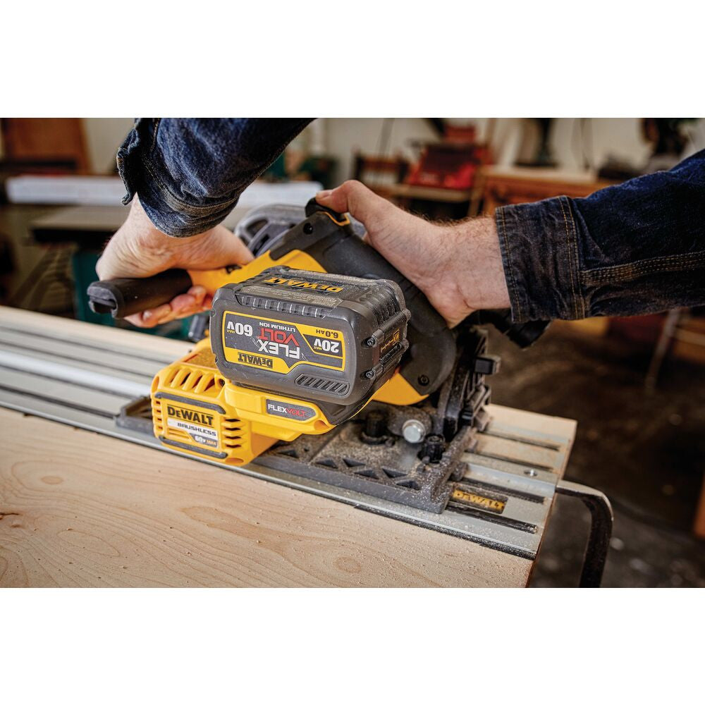 DeWalt DCS520T1 60V MAX FLEXVOLT Brushless 6-1/2 Inch Track Saw Kit (Track sold separately)