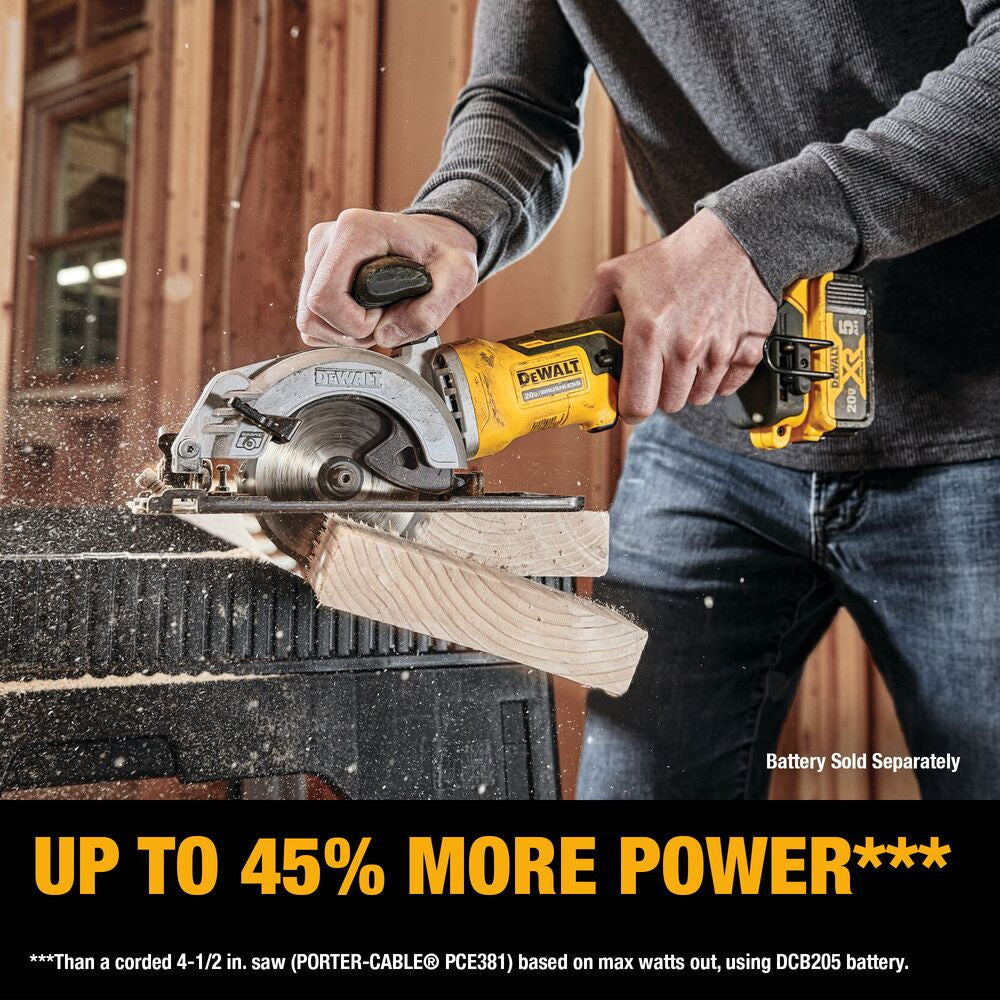 DeWalt DCS571B ATOMIC 20V MAX Brushless 4-1/2 inch Cordless Circular Saw (Tool Only)
