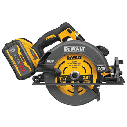 DeWalt DCS578X1 FLEXVOLT 60V MAX Brushless 7-1/4 inch Cordless Circular Saw with Brake Kit