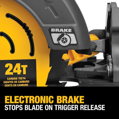DeWalt DCS578X2 FLEXVOLT 60V MAX Brushless 7-1/4 Inch Cordless Circular Saw Kit