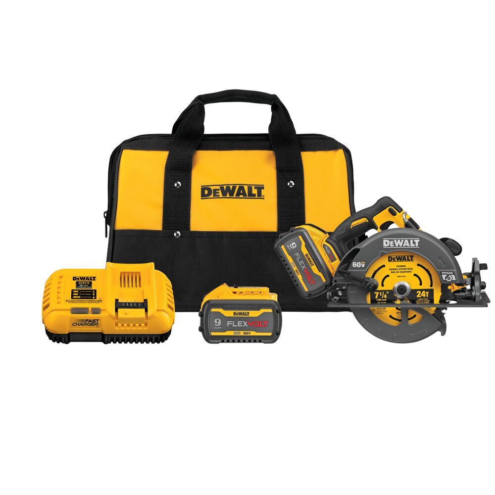 DeWalt DCS578X2 FLEXVOLT 60V MAX Brushless 7-1/4 Inch Cordless Circular Saw Kit