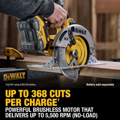 DeWalt DCS590WW1 20V MAX XR Cordless Brushless 7-1/4 Inch Circular Saw Kit
