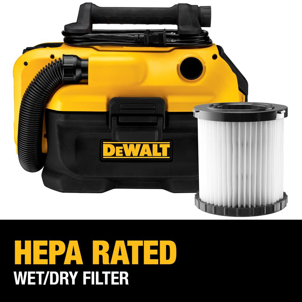 DeWalt DCV581H 20V MAX Cordless/Corded 2 Gallon Wet-Dry Vacuum (Tool Only)