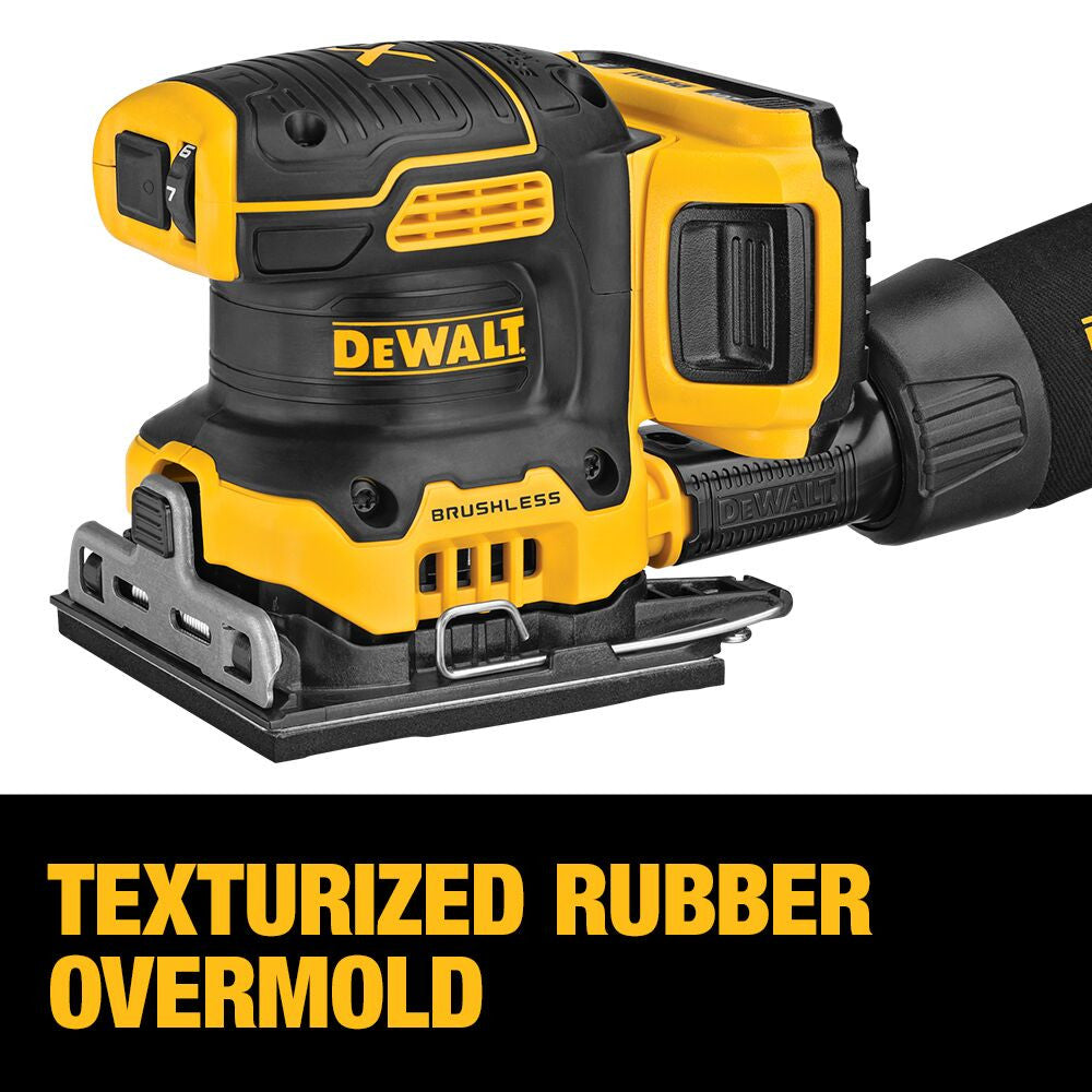 DeWalt DCW200B 20V MAX XR Brushless Cordless 1/4 Sheet Variable Speed Sander (Tool Only)