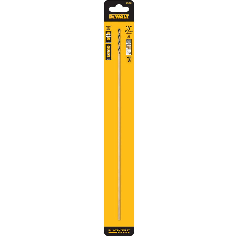 DeWalt DW1602 1/8 inch x 12 inch Extra Long HSS Aircraft Drill Bit