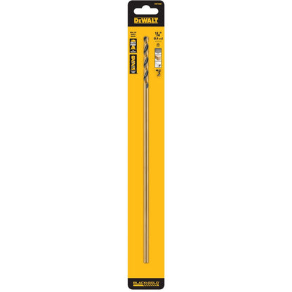 DeWalt DW1606 1/4 inch x 12 inch Extra Long HSS Aircraft Drill Bit