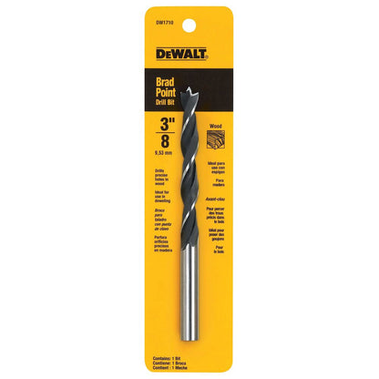 DeWalt DW1710 3/8 Inch HSS Brad Point Drill Bit