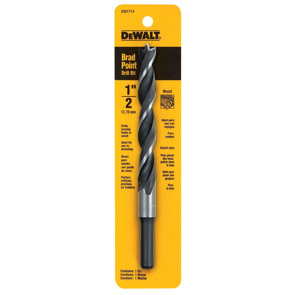 DeWalt DW1714 1/2 Inch HSS Brad Point Drill Bit