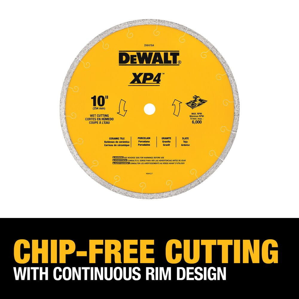 DeWalt DW4764 10 inch XP4 Porcelain Tile Diamond Blade
