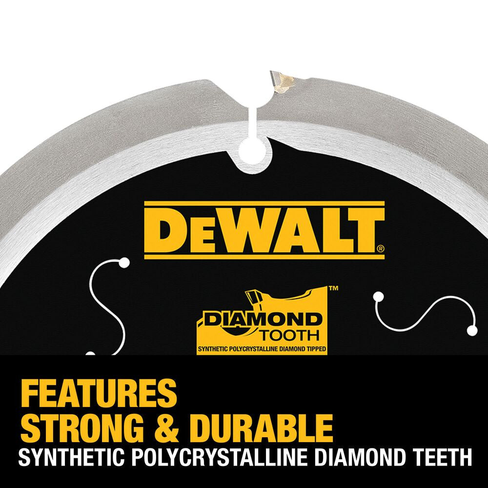 DeWalt DWA3193PCD 7-1/4 Inch 4T PCD Fibre Cement/Laminate Saw Blade