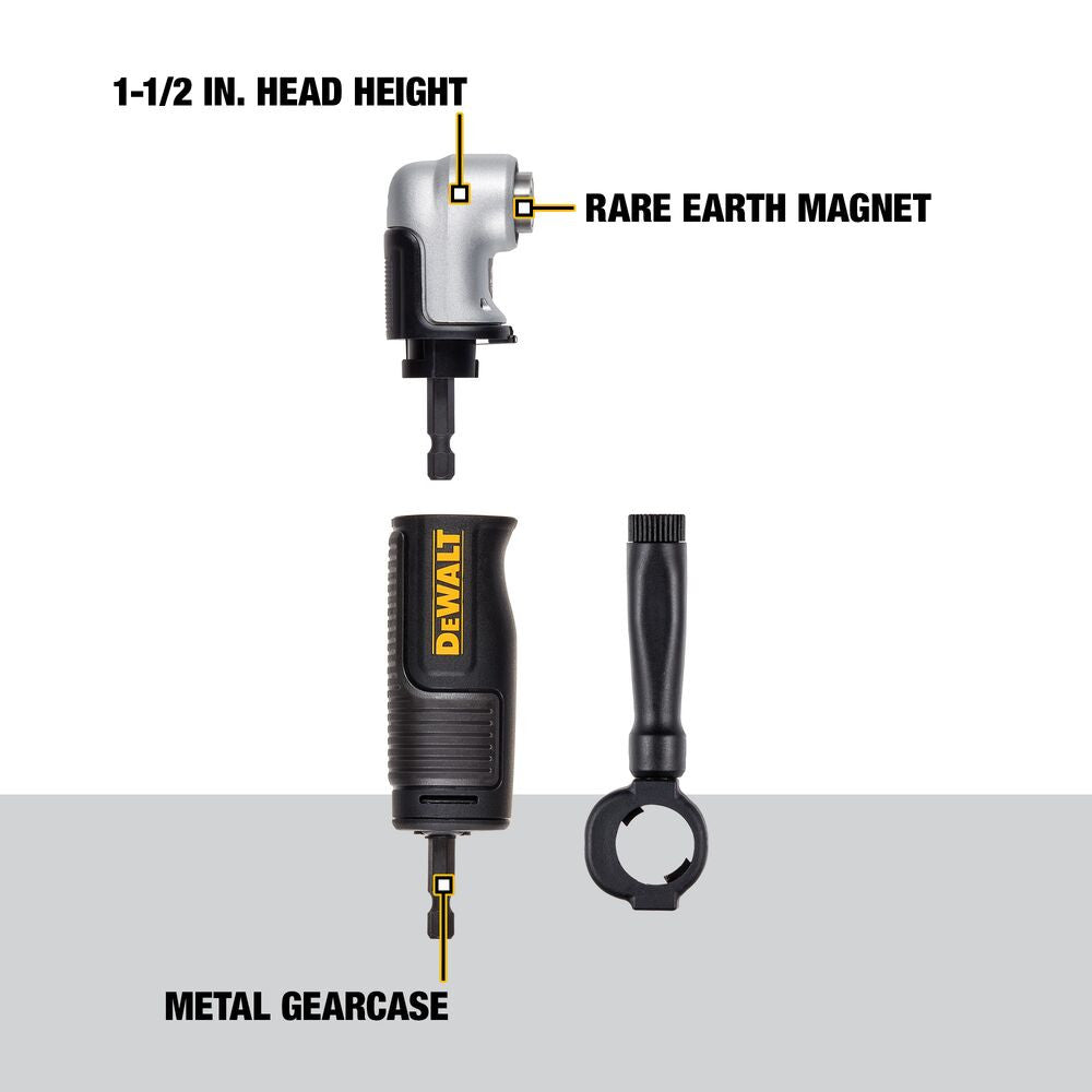 DeWalt DWAMRAFT FlexTorq 2-In-1 Right Angle Drill Adaptor