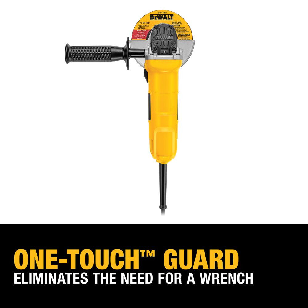 DeWalt DWE4011 4-1/2 inch Angle Grinder with One-Touch Guard