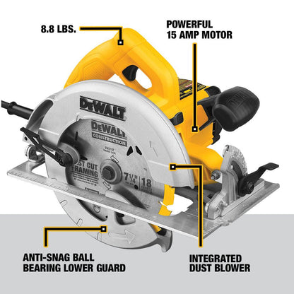 DeWalt DWE575 7 1/4 Inch Lightweight Circular Saw