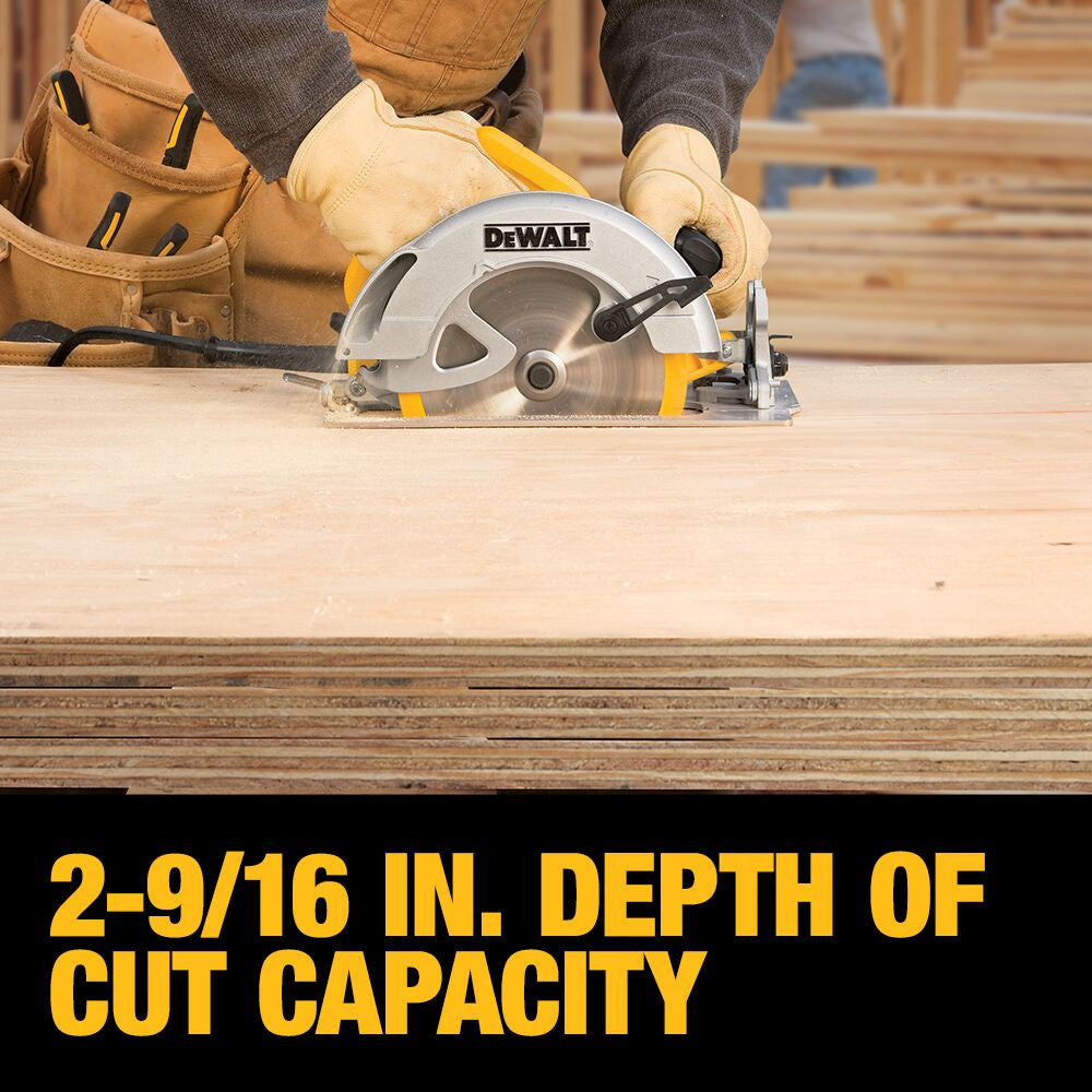 DeWalt DWE575SB 7-1/4 inch Lightweight Circular Saw with Electric Brake