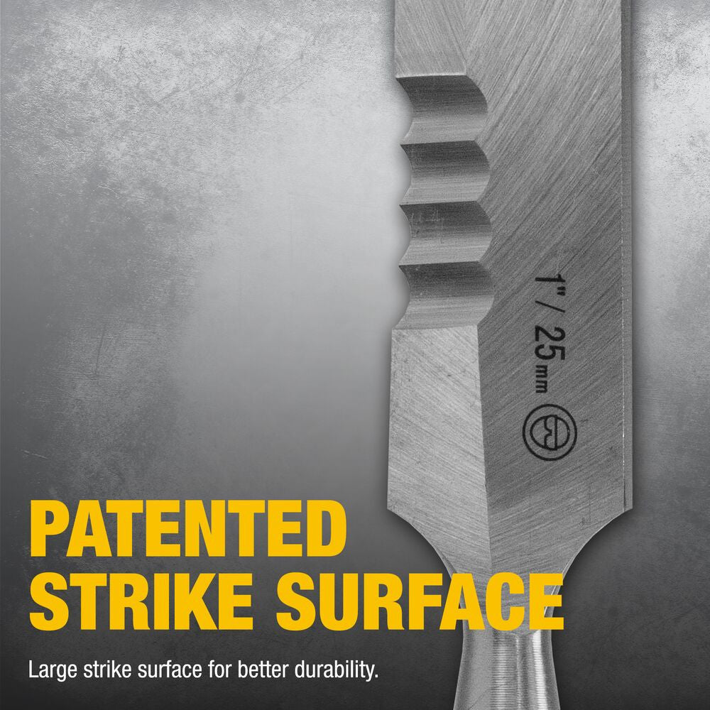 DeWalt DWHT16148 3pc Side Strike Wood Chisel Set