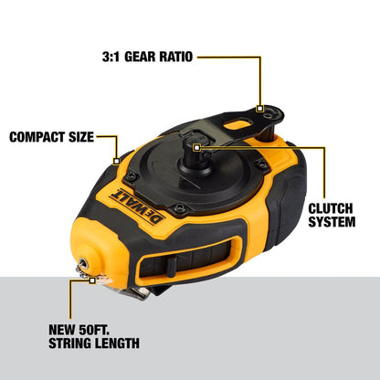 DeWalt DWHT48330BC ATOMIC COMPACT SERIES Chalk Reel Kit with Blue Chalk