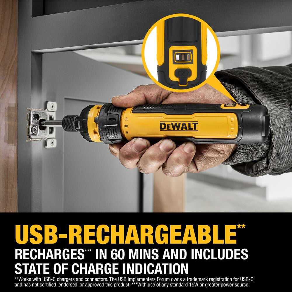 DeWalt DWHT66719 14pc 4V Cordless FLEXDRIVE Screwdriver Set