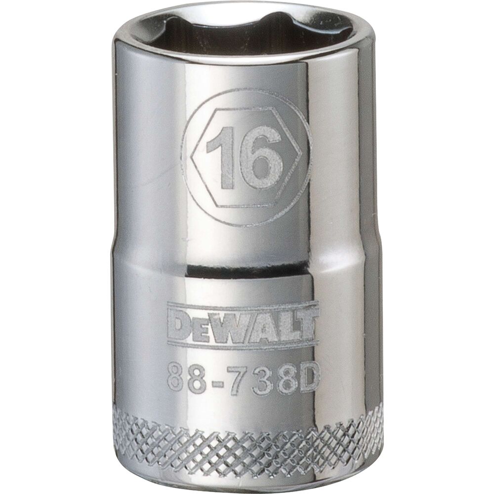 DeWalt 16mm 1/2in Drive 6pt Metric Deep Socket