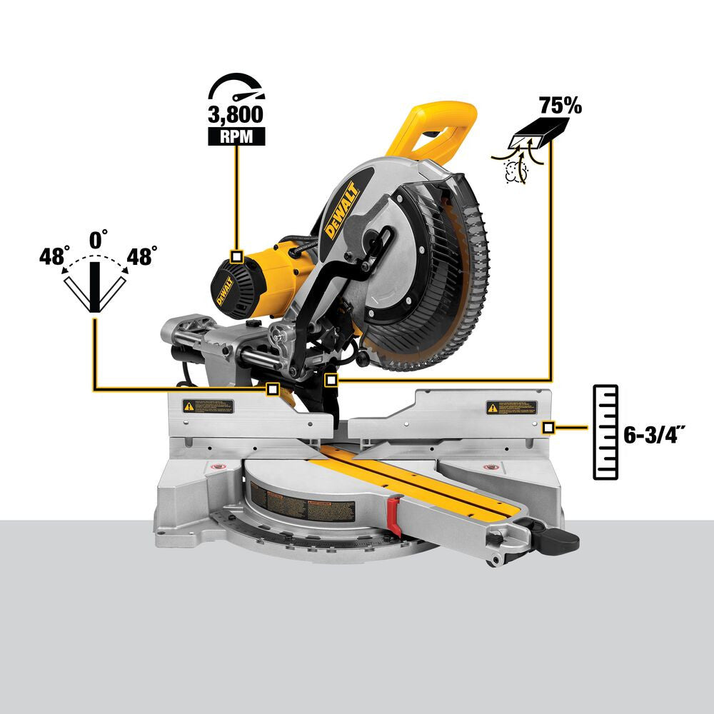 DeWalt DWS779 12 Inch Double Bevel Sliding Compound Mitre Saw