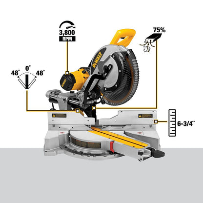 DeWalt DWS779 12 Inch Double Bevel Sliding Compound Mitre Saw