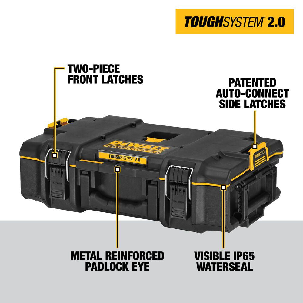 DEWALT DWST08165 TOUGHSYSTEM 2.0 21-3/4 Inch Small Tool Case