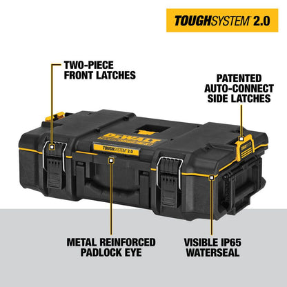 DEWALT DWST08165 TOUGHSYSTEM 2.0 21-3/4 Inch Small Tool Case