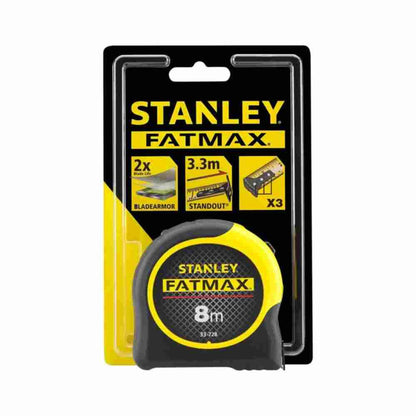 Stanley FMHT33380S 1-1/4 inch x 8 meter FATMAX Classic Tape Measure showing with packaging