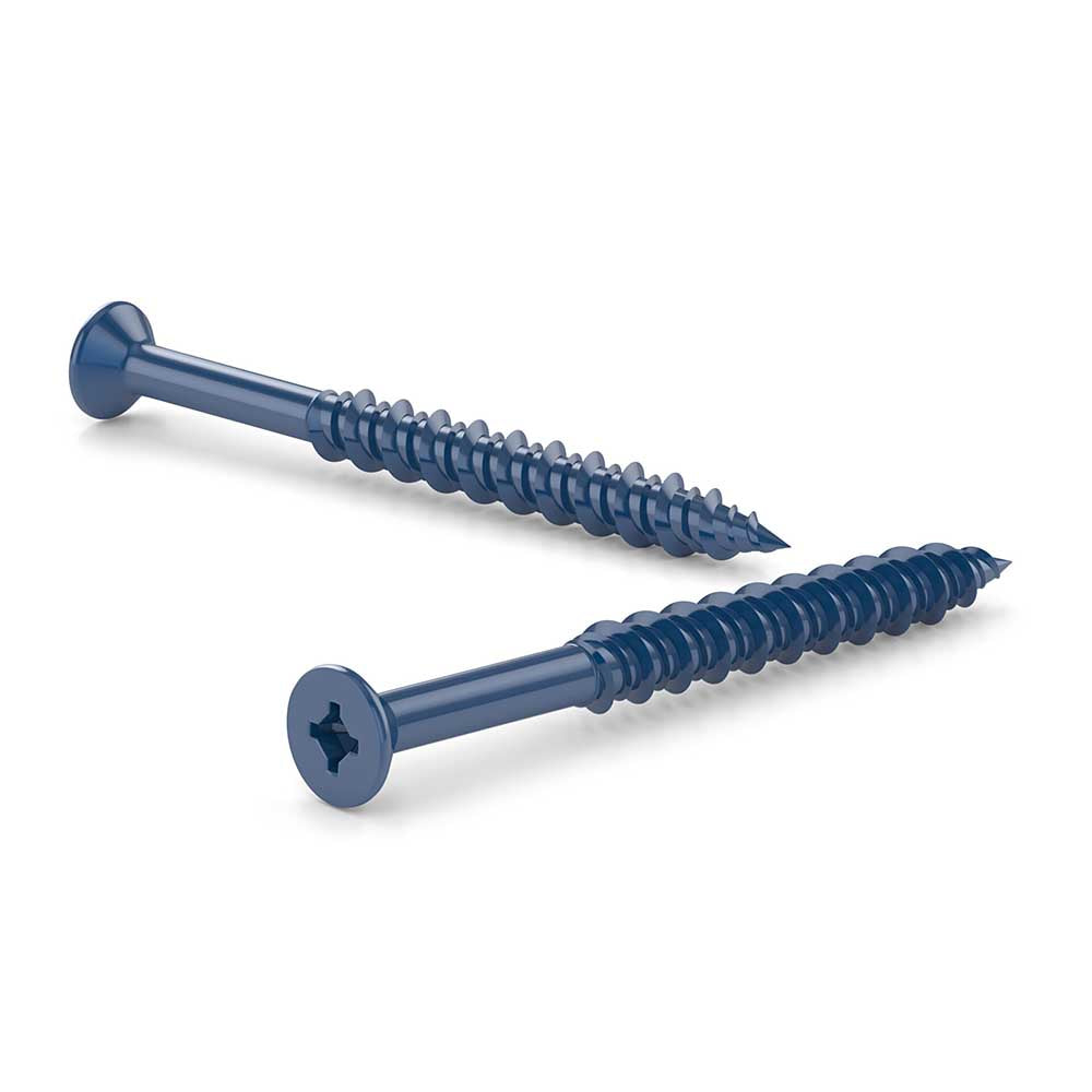 3/16 x2-1/4in Flat Head Concrete Screws - 100pk
