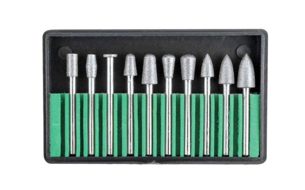 Sona 10pc Assorted 150 Grit Diamond Burr Set
