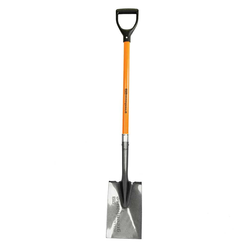 Holland Greenhouse Plus Garden Spade with Fibreglass D-Handle
