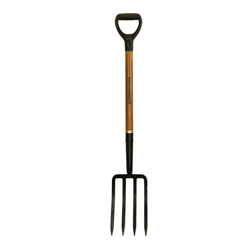 Holland Greenhouse Digging Fork with Wood D-Handle